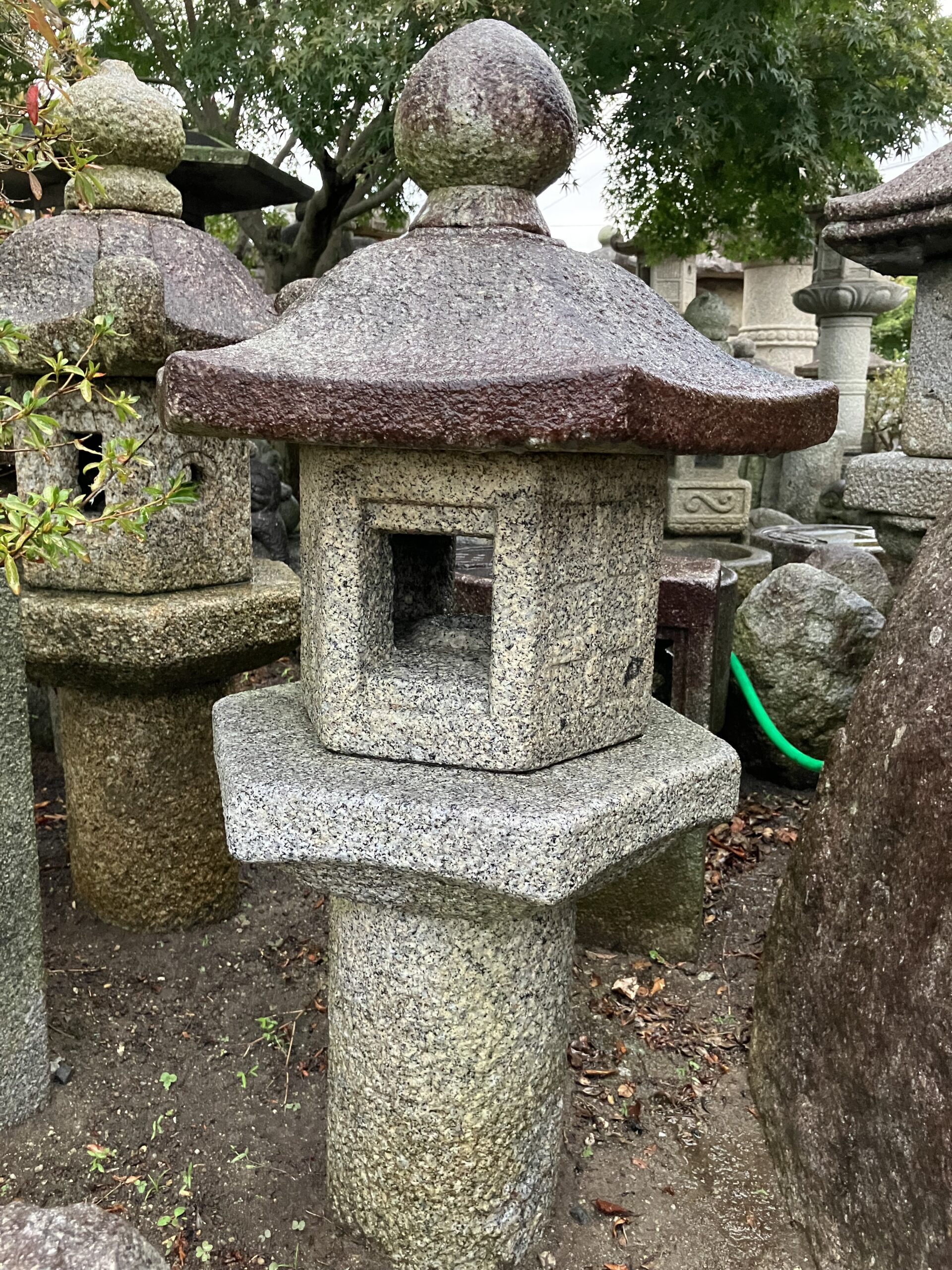 六角形生込灯籠