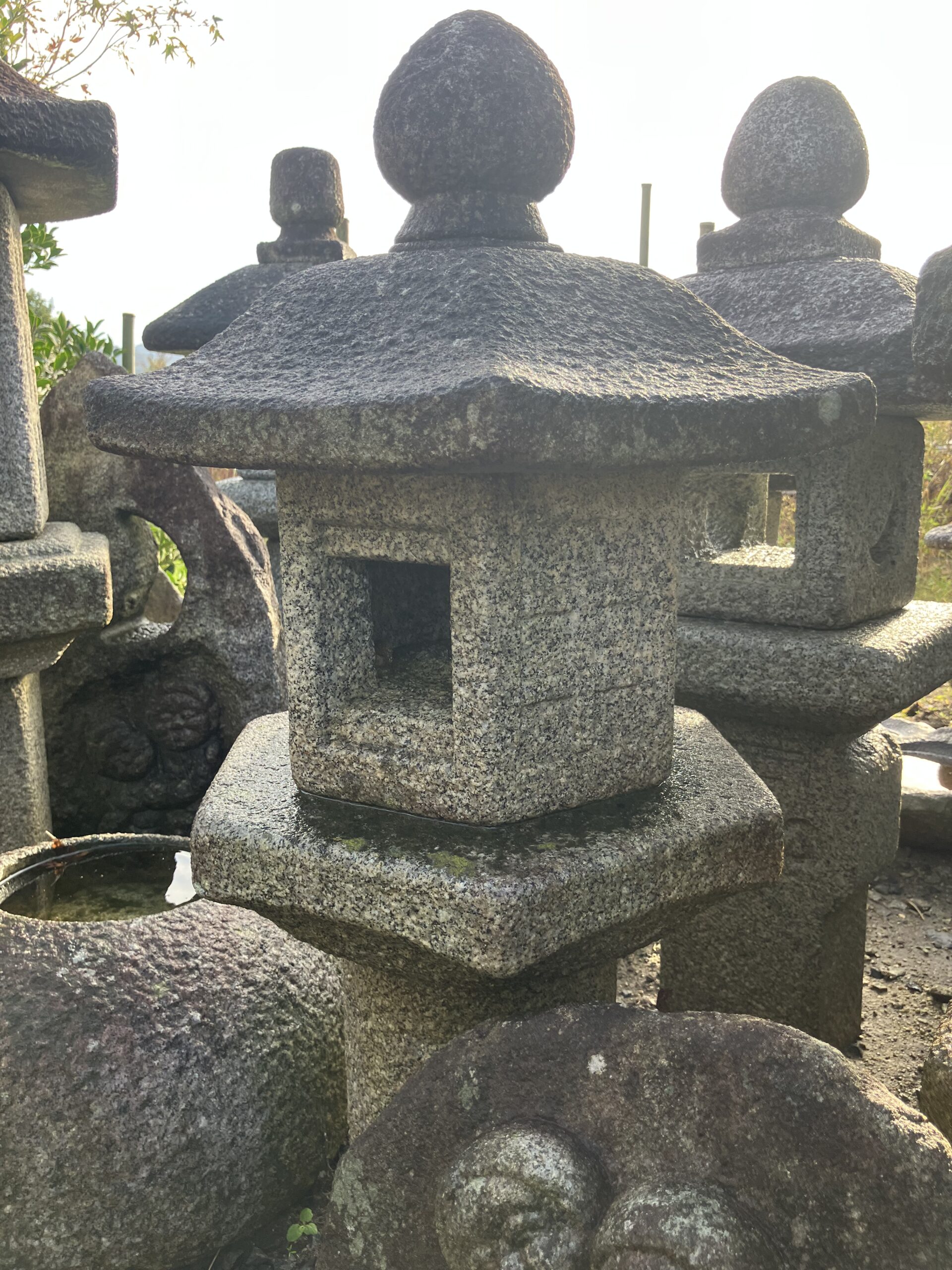 六角形生込灯籠